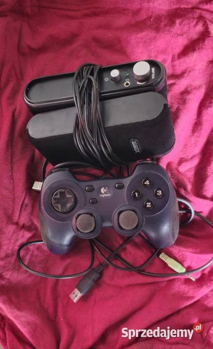 Pad Logitech dual action zestaw Strzelin