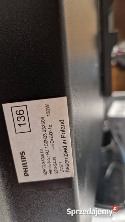 Telewizor Philips pilot Philips Siedlisko