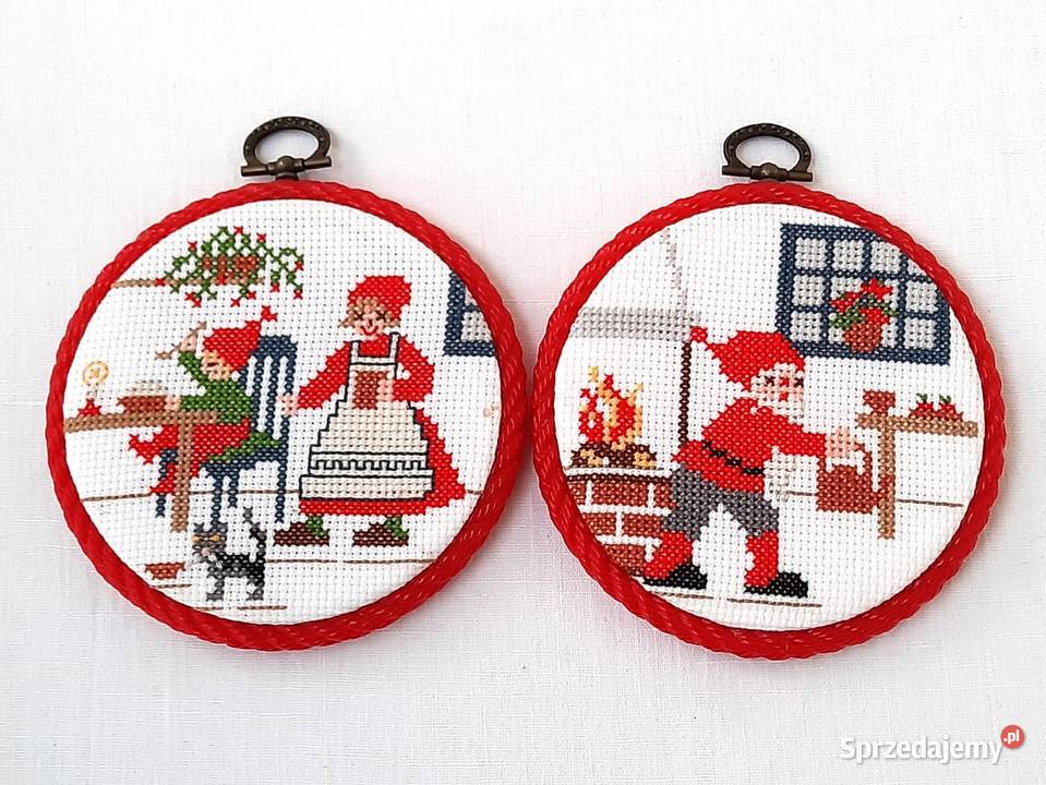 Hafty w ramce obrazek gobelin dekoracja ścienna Łódź