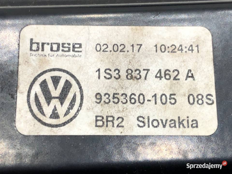 PODNOŚNIK SZYBY PRAWY PRZÓD SKODA CITIGO osobowe