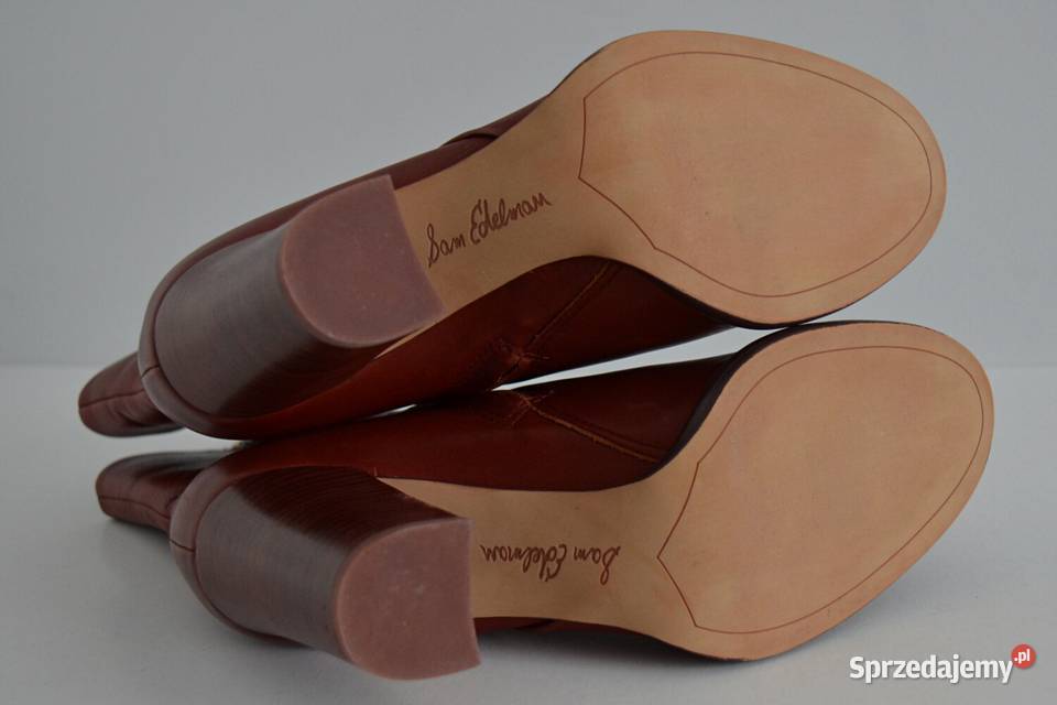 UWODZICIELSKIE rude botki Sam Edelman naturalna skóra podlaskie Białystok sprzedam