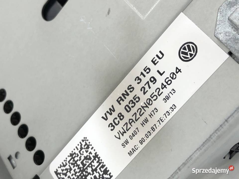 RADIO VW PASSAT B7 3C8035279L 1015 ODTWARZACZ