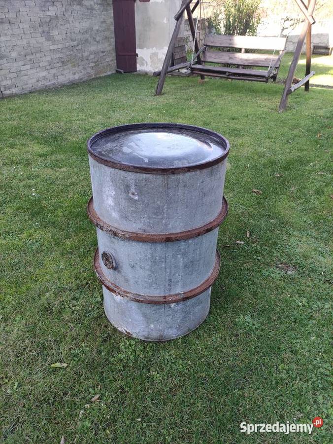 Beczka stalowa z obręczami Pozostałe