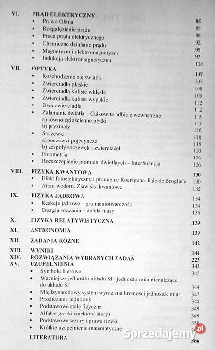 Zbiór zadań z fizyki z rozwiązaniami szkół Chełm sprzedam