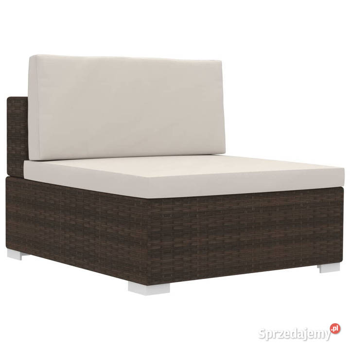 4częściowa sofa do ogrodu z poduszkami