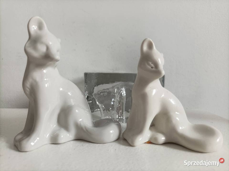 Ceramiczne lisy PRL Dzierżoniów