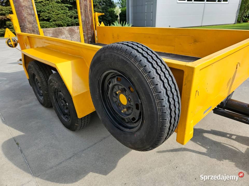 Przyczepa niskopodwoziowa z dyszlem regulowanym Motoryzacja Gorlice
