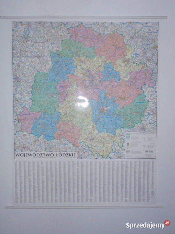 Mapa województwo Łódzkie Śląskie 3 Łódź