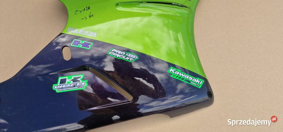 KAWASAKI ZX12R 20002006 BOK OWIEWKA BOCZEK Bieleń