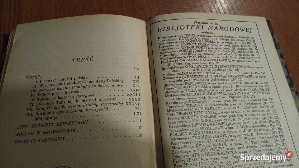 Listy Elżbiety Rzeczyckiej Nocleg w Kromołowie i Proza i poezja Gdańsk