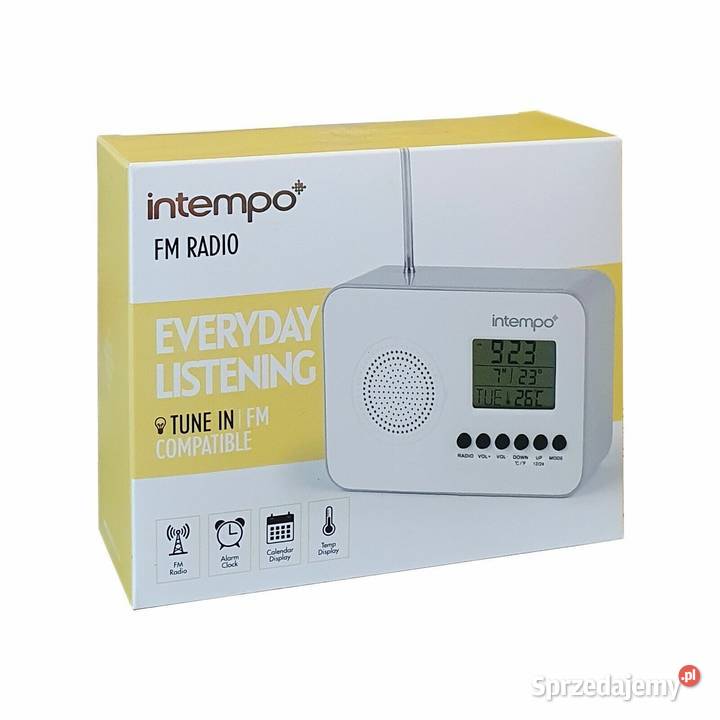 RADIO małe i zgrabne  INTEMPO FM do kuchni czy łazienki