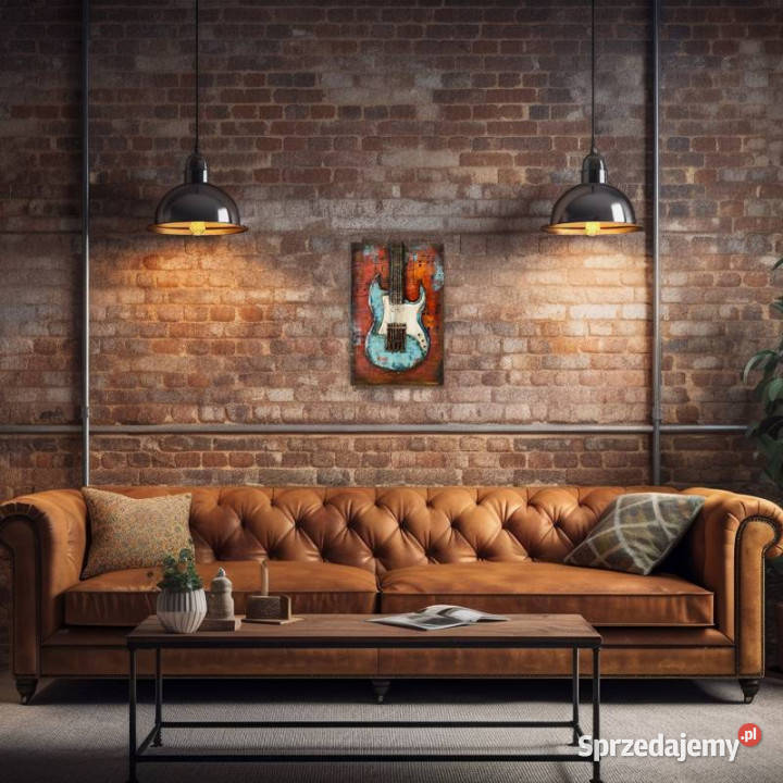 Obraz metalowy 3D LOFT MUZYKA BLUES 40x60 Chmielnik