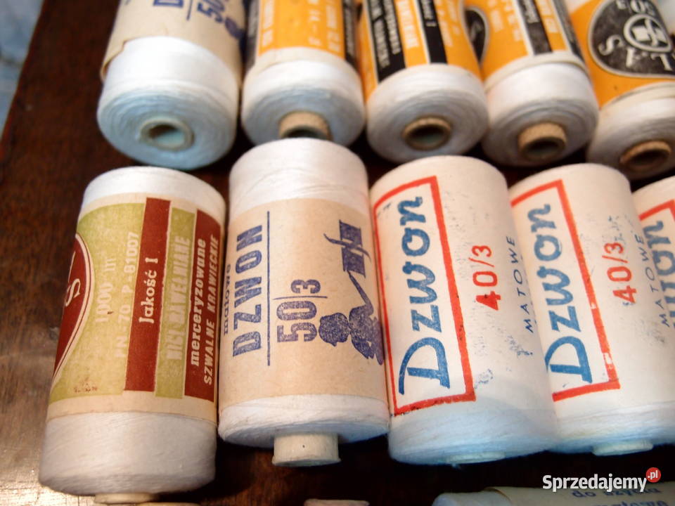 Nici bawełniane Odra 50x3 i 40x3 matowe białe