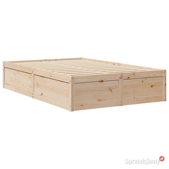Łóżko z materacem 120x200 lite drewno sosnowe Warszawa sprzedam