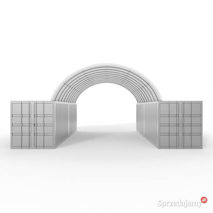 Zadaszenie kontenerowe 6x12m PVC 900gm2 Wrocław