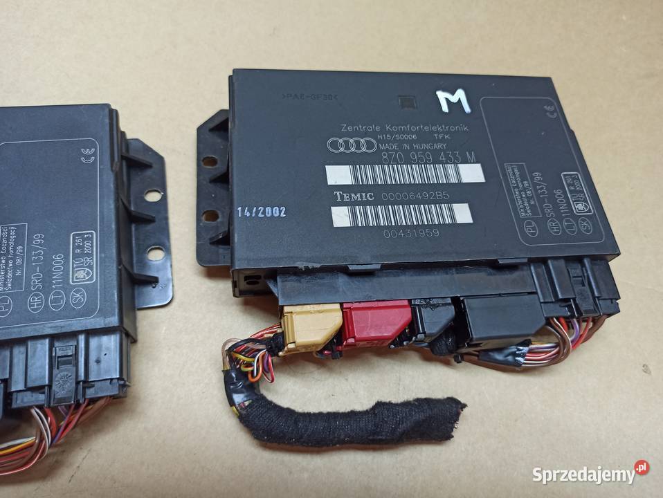 Audi A2 Moduł komfortu 8Z0959433N 8Z0959433M Wyposażenie elektryczne Bolesławiec