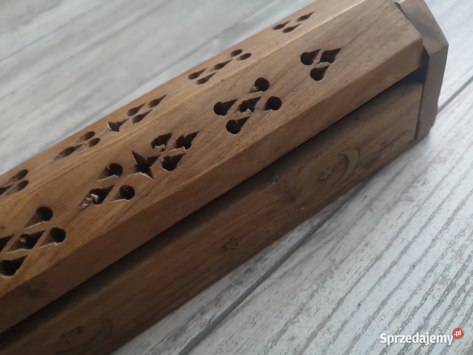 Pudełko drewniane na kadzidełka