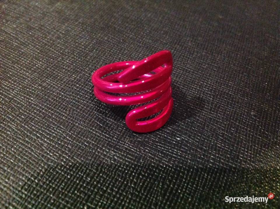 Pierścionek Damski Różowy Fuksja Dla kobiet lubuskie Nowa Sól