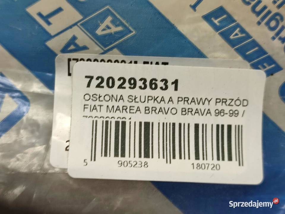 OSŁONA SŁUPKA PRAWY PRZÓD FIAT MAREA 19961999