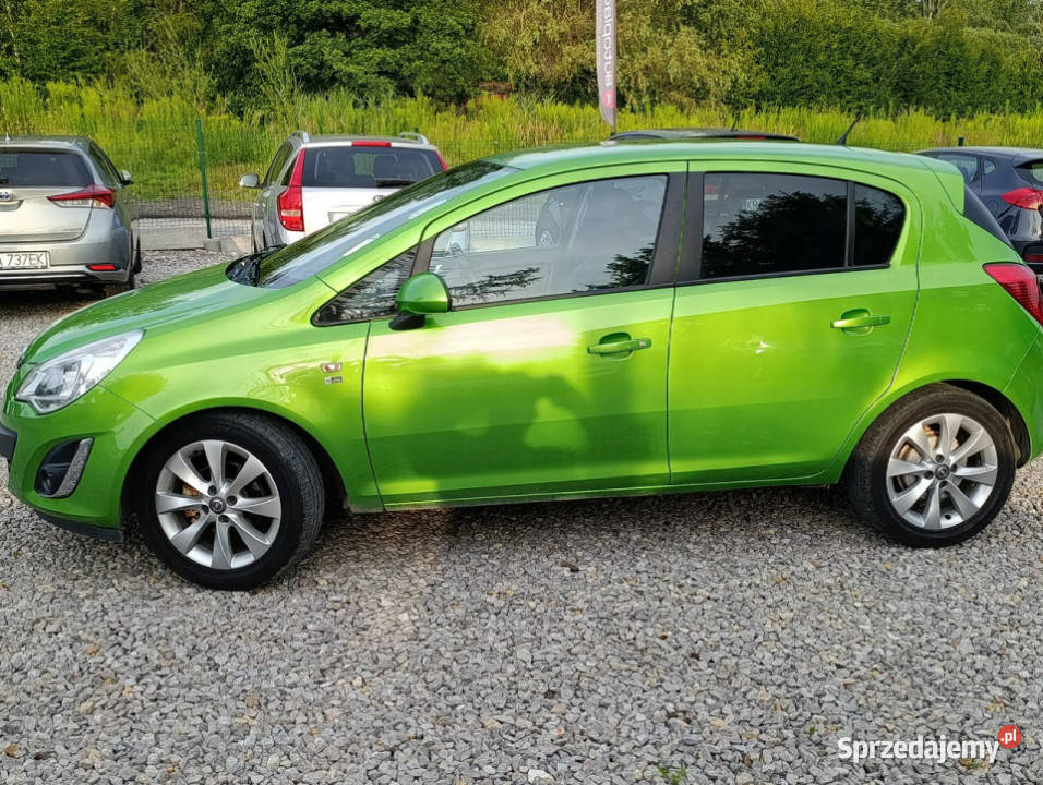 Opel Corsa Zadbana 14 Podgrzewane fotele D zielony małopolskie Dulowa sprzedam
