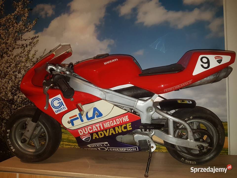 mini ścigacz pocket bike motorek spalinowy Ducati