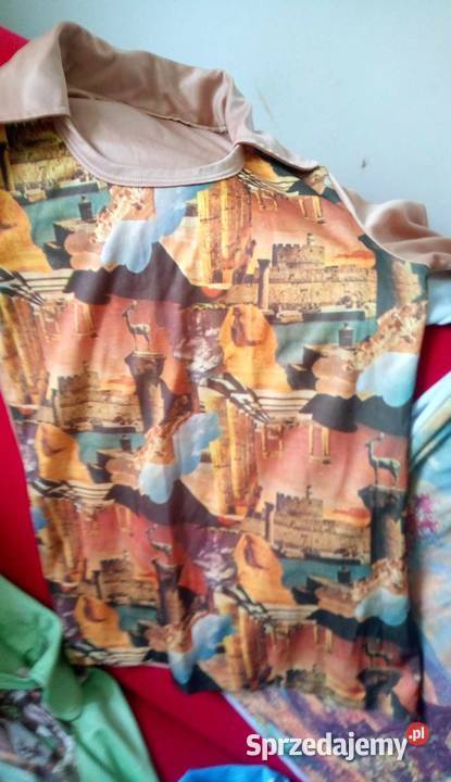 bluzki z nadrukiem prl retro vintage mazowieckie Warszawa