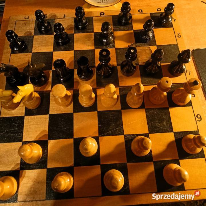 Radziecki zabytkowy zestaw szachowy Rosyjskie podkarpackie Tarnobrzeg