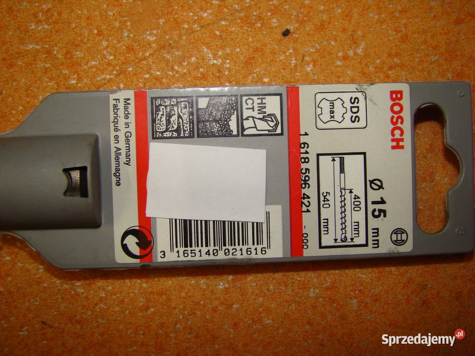 Wiertło SDS BOSCH fi 15 mm 400 x 540 mm Ref 1 Bielsko-Biała
