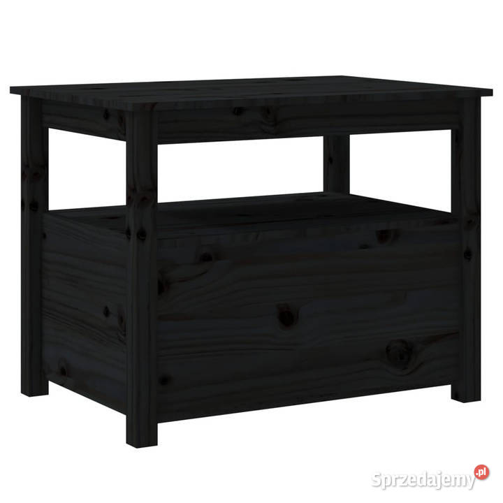Stolik kawowy czarny 71x49x55 lite drewno Stoły Warszawa