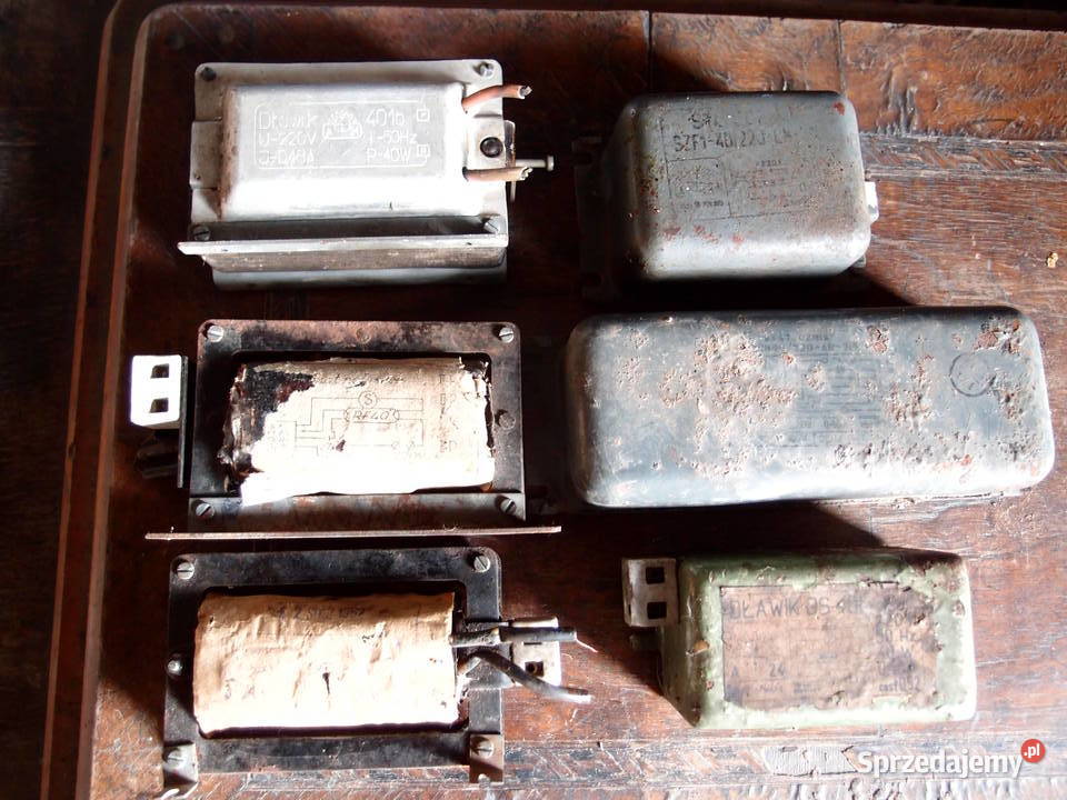 Stare stateczniki dławiki Produkcja PRL lata łódzkie Łódź