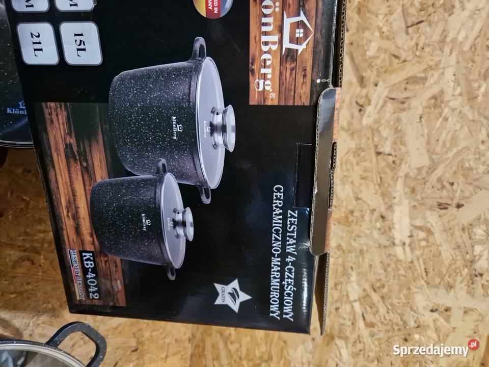 Zestaw garnków KlnBerg ceramiczne 4 el KB4042 Głogowa