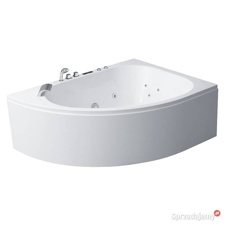 Wanna z hydromasażem narożna AWT bateria led Środa Wielkopolska