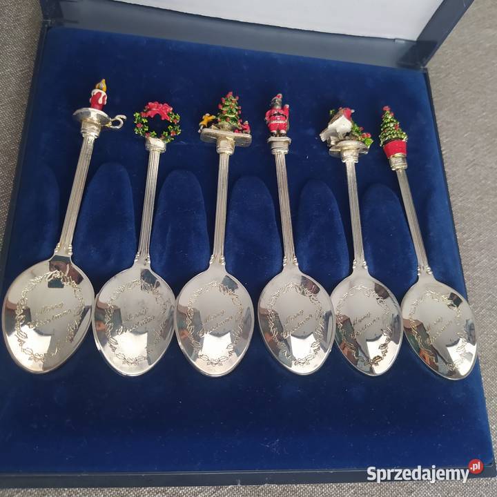 Łyżeczki posrebrzane Mary Christmas mazowieckie