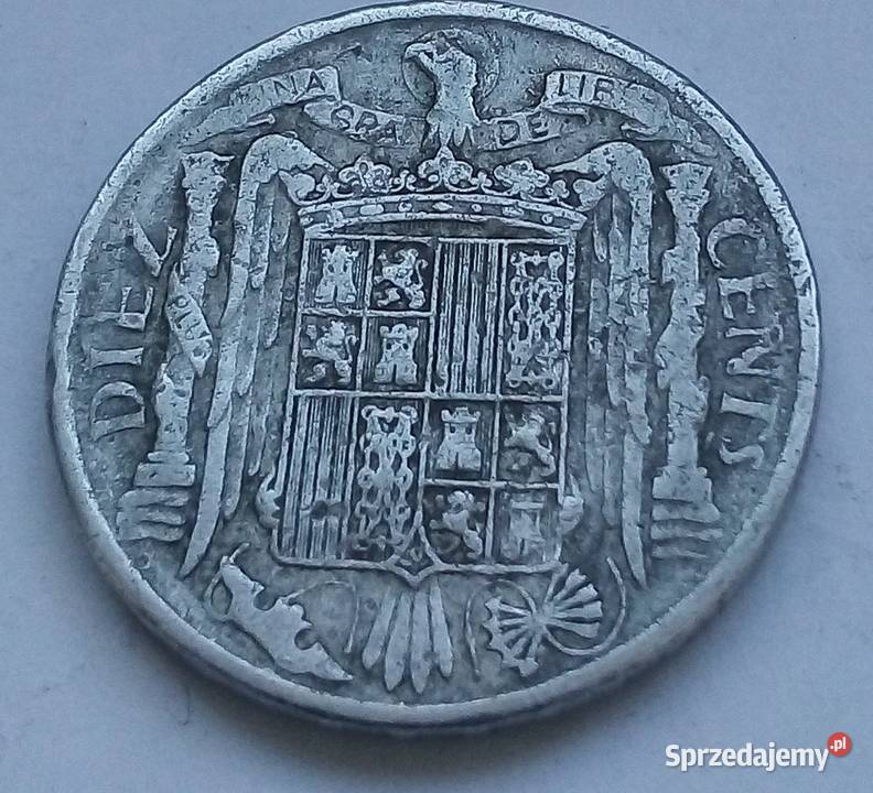 HISZPANIA10 CENTÓW194 r FRANCO