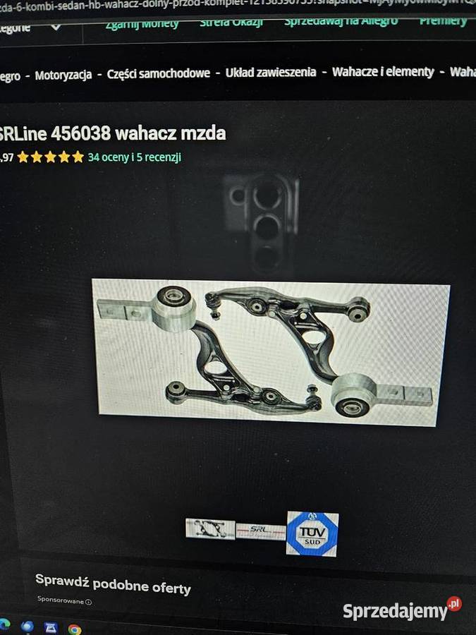 Wachacze przód Mazda 6 GH mazowieckie Pułtusk