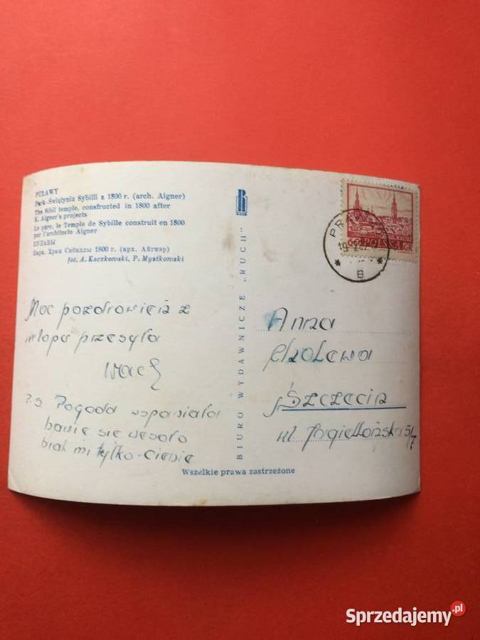 2399 Widokówka Puławy Szczecin sprzedam