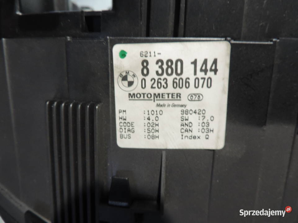 LICZNIK WYŚWIETLACZ ZEGAR BMW 3 E46 8380144