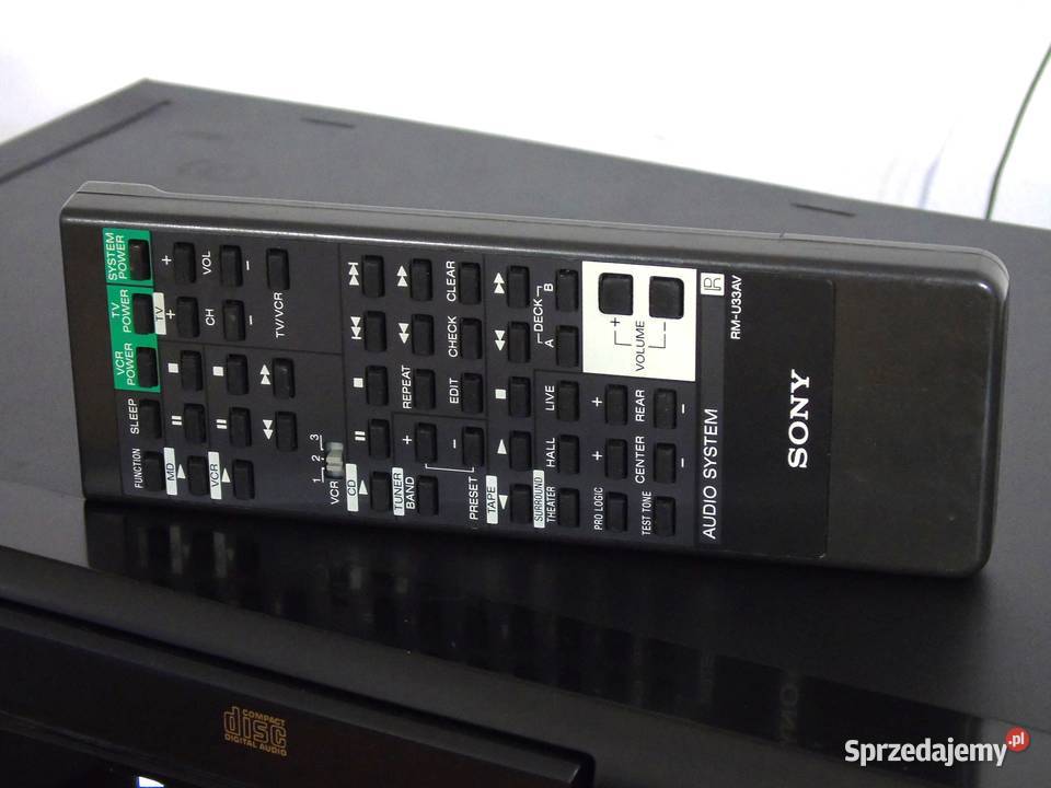 Amplituner i CD Sony pilot segmenty sprawne Jasło