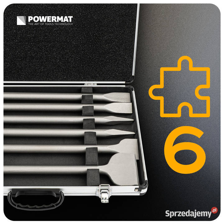zestaw dłut sds 6 płaskie dłuto fo betonu PMZD6T śląskie Katowice