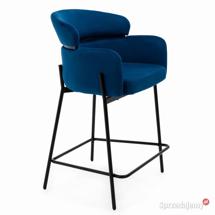 Hoker Tapicerowany Bolzano Granatowy Wysyłka 24H Tarchały Małe
