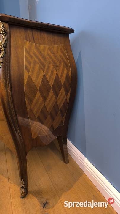 Piękna funkcjonalna intarsjowana komoda Łódź
