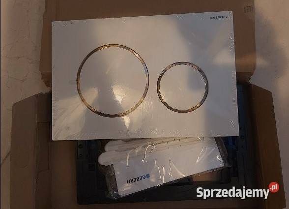 Przycisk WC geberit SIGMA 20 biało złoty Warszawa