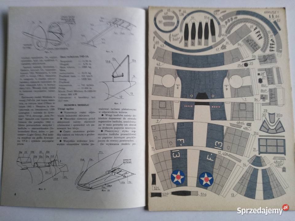 Mały Modelarz 101992 amerykański samolot Dąbrowa Górnicza