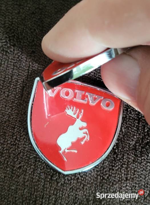 Volvo emblematlogonaklejka Łoś na czerwonym tle śląskie Gliwice