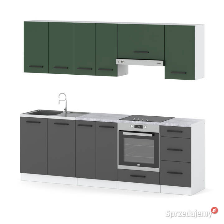 Meble Kuchenne Nowoczesne Modułowe Blat 24m 240cm Elbląg
