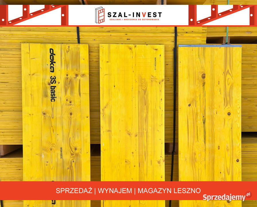 Sklejka szalunkowa Topola Płyty szalunki Podpory Drewno konstrukcyjne wielkopolskie Leszno sprzedam