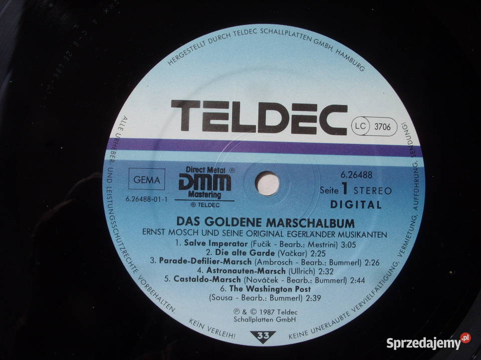 Folk CD ERNST MOSCHGOLDENE MARSCHALBUM 1987 Wołów sprzedam