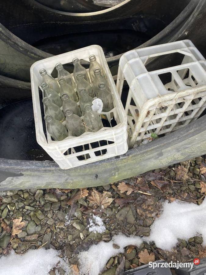 Stare skrzynki na butelki x PRL Mszana Dolna