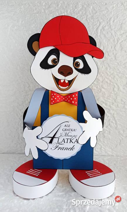 Komplet Box Pudełko na URODZINYPanda z Połomia