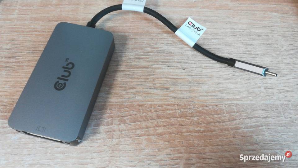 Adapter Club 3D USBC 32 Gen1 DVID Dual Link MF Kielce